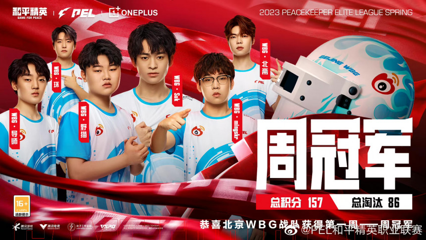 PEL’s CHAMPION OF THE WEEK WEIBO GAMING